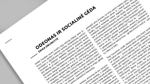ODEONAS IR SOCIALINĖ GĖDA odeonas